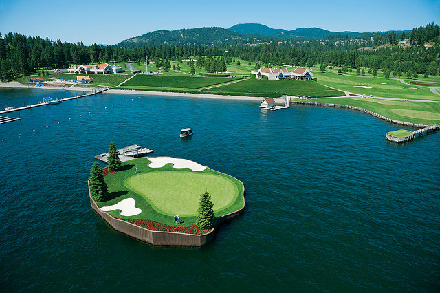 Det flytande golfhålet