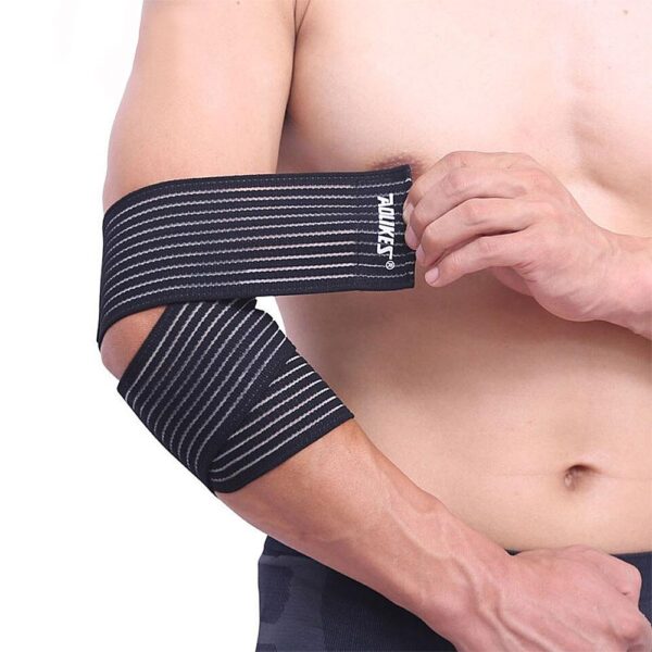 Elastisk sport strap / skydd för armbåge, ankel, handled etc