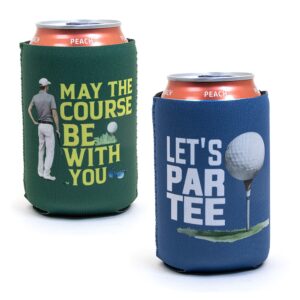 2-pack Burkkylare / Ölkylare Golftema - May the Course + Par Tee