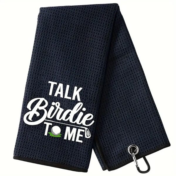 “Talk Birdie To Me” Golfhandduk - 40 X 60 cm