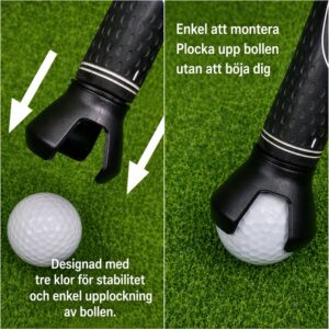 Golfbollsplockare för puttern