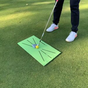 Golfmatta med träffindikator