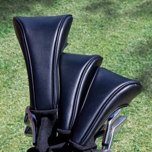 3-pack headcovers i konstläder