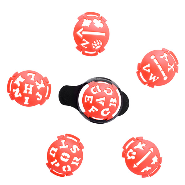 Markeringsmall för golfboll – Set med sex mallar - 39 kr