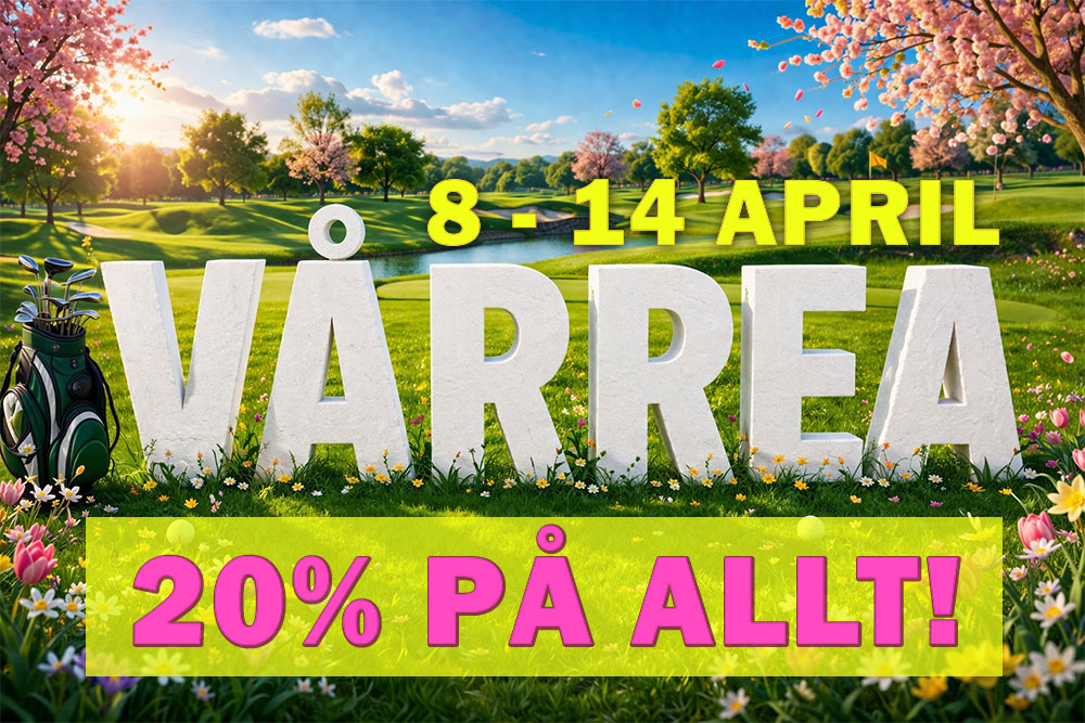 Vårrea på golftillbehör! Fynda golfprylar 20% på allt!