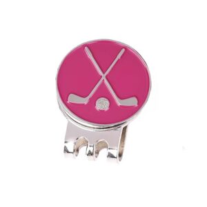 Markeringsknapp "Korsade golfklubbor" & hat clip - Välj färg