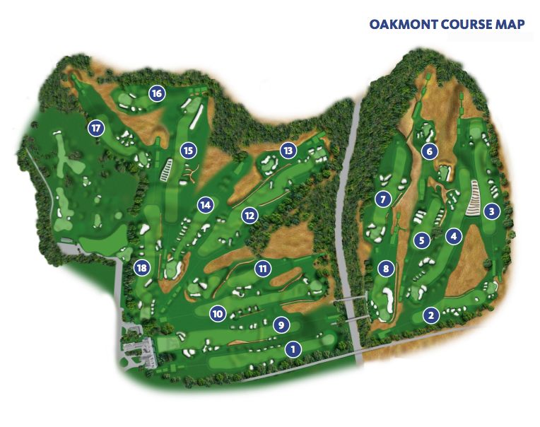 banguide översikt oakmont country club us open