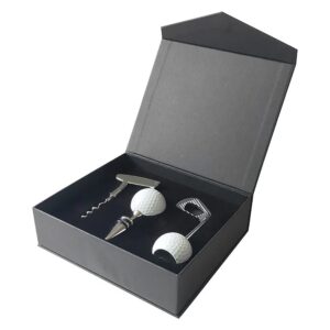 Presentbox 3 delar Golftema Set - Korkskruv, vinkork, kapsylöppnare