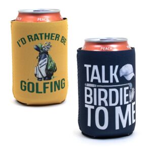 2-pack Burkkylare / Ölkylare Golftema - I'd rather be golfin + Talk birdie