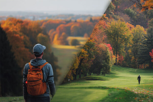 Byt från golf till discgolf på hösten, när säsongen är slut