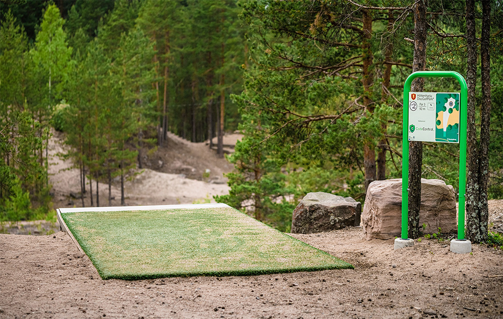Discgolf tee