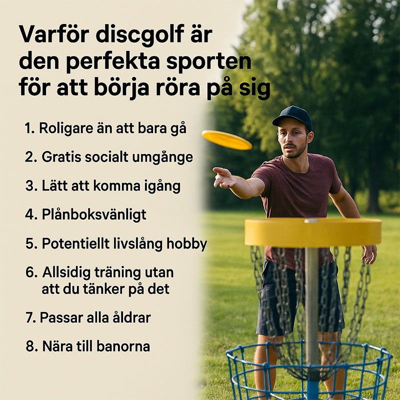 Varför discgolf är bra när du vill börja röra på dig!