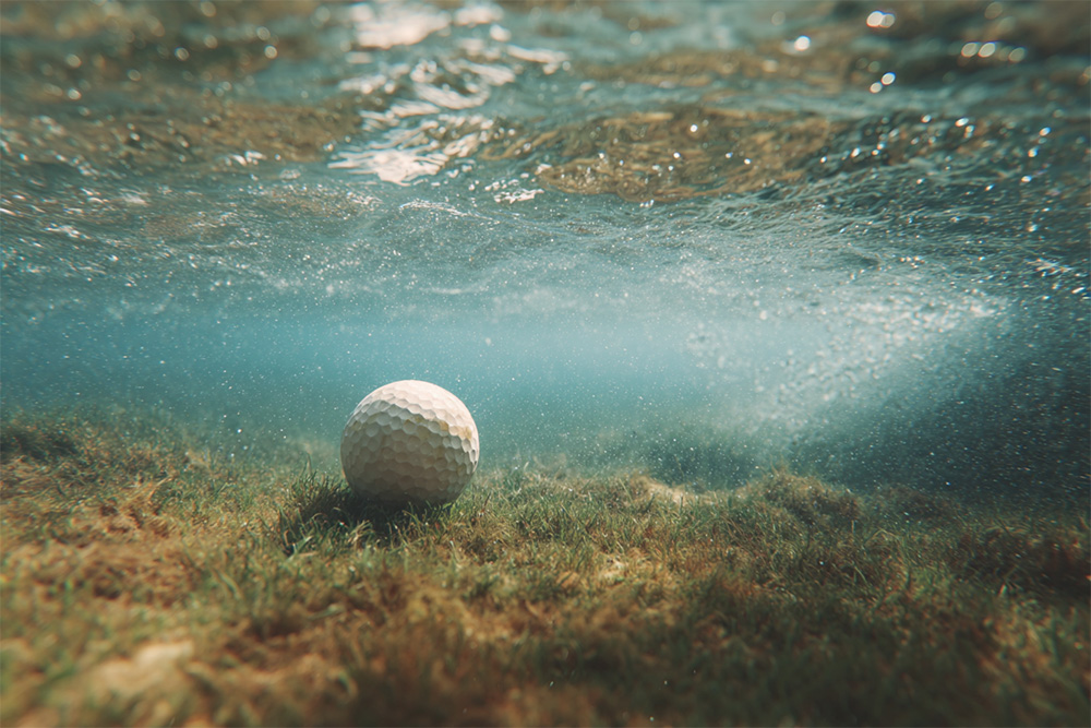 Klarar sig golfbollar länge i vatten?