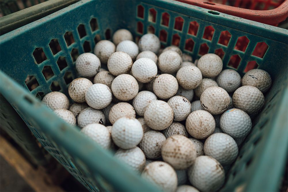 Begagnade golfbollar är bra