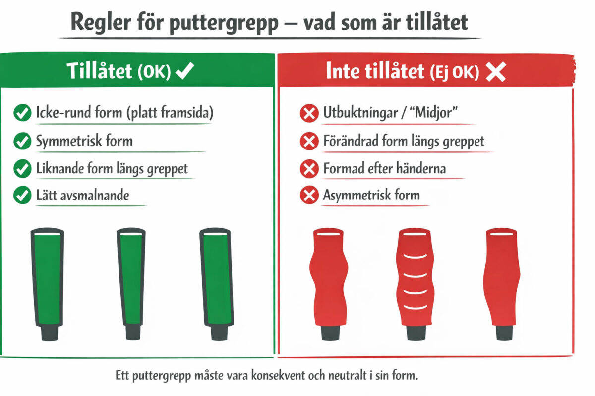 Hur ett puttergrepp får se ut