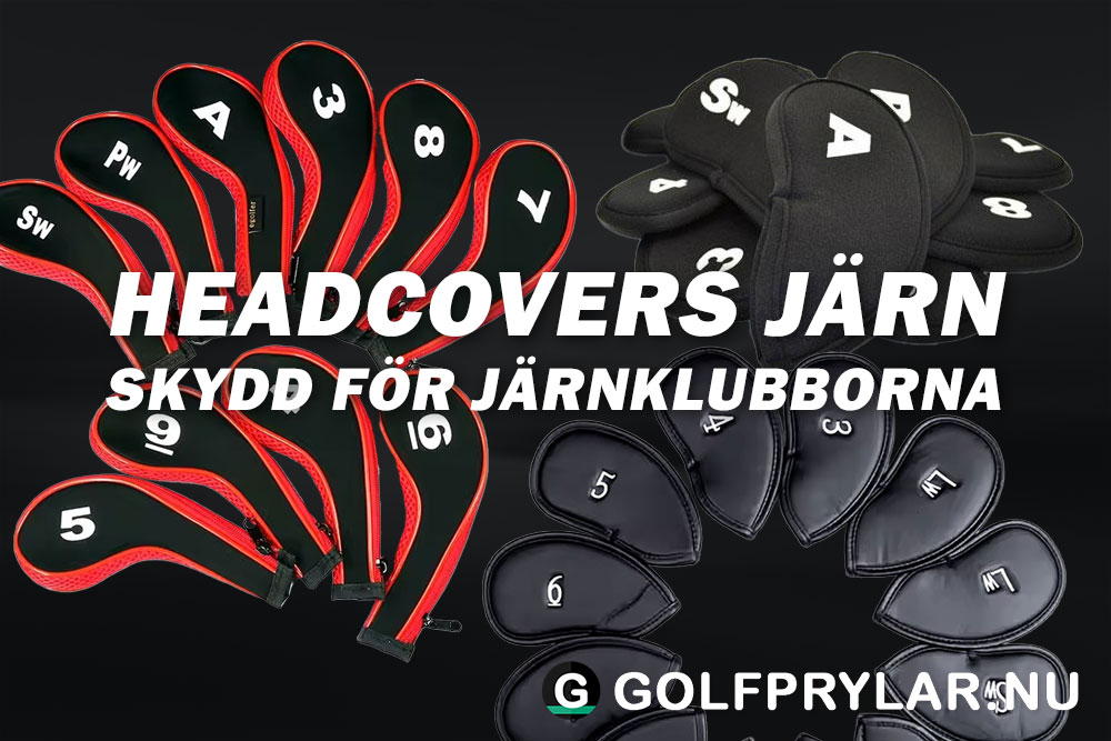 Golfutrustning, headcovers järnklubbor, järnset